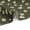 1 Yard Dark Olive Dinosaur Footprint Stretch Cotton Poplin Print Fabric